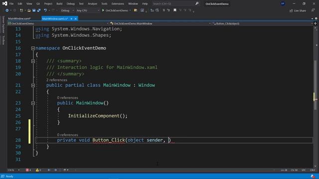 LEARN C# and WPF: What's an OnClickEvent смотреть онлайн