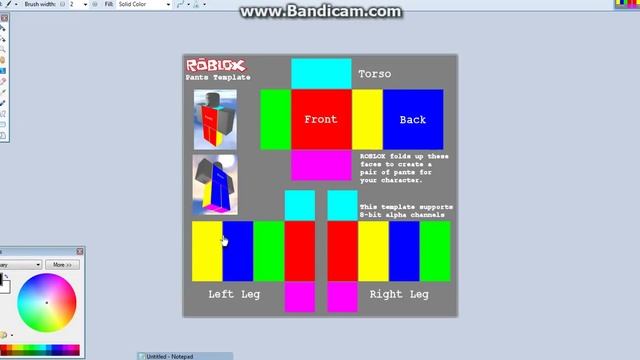 How to make pants ROBLOX [2013] смотреть онлайн