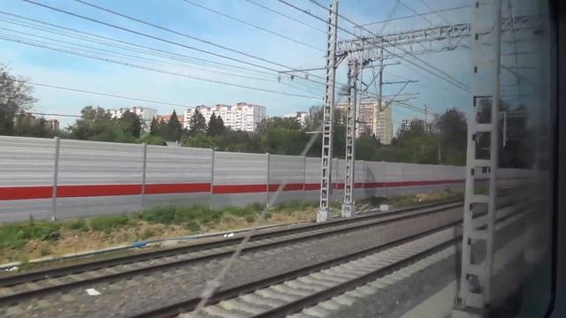От ст. Москва-Пассажирская до ст. Подсолнечная на ЭС1-027/005 "Ласточка" смотреть онлайн