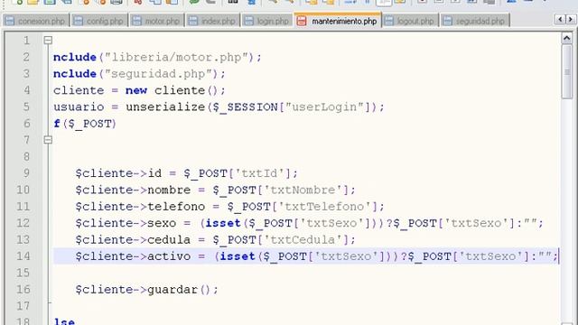 Mantenimiento y login con php 10/10 смотреть онлайн