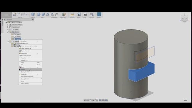 How To Sketch On A Cylinder Or Rounded Surface In Fusion 360 EASY!!