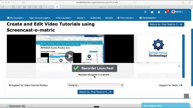 Screencast-o-matic on Moodle for Teachers смотреть онлайн