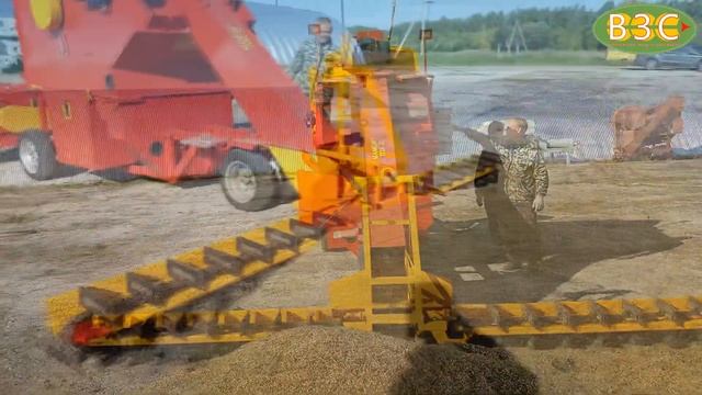 Зерноочиститель ПЗК-30 "Мамонт" в работе. Чувашская Республика, Чебоксарский р-н, с. Шорчекасы. смотреть онлайн