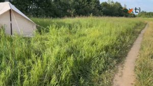 Тест палатки с надувным каркасом на ветростойкость