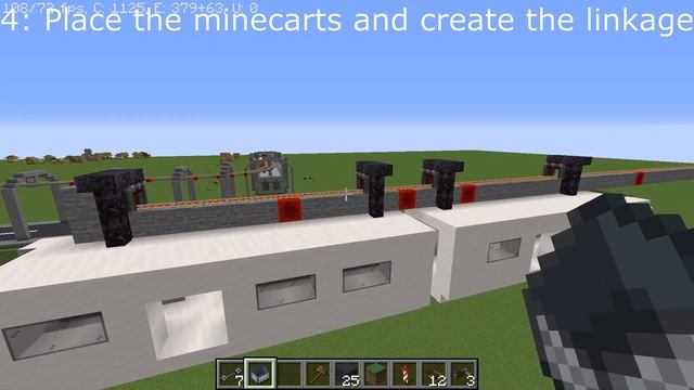 Minecraft Create Mod - How to make a simple Suspended Monorail смотреть онлайн