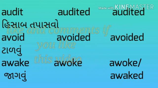 Learn English verbs in three forms -simple,past and pastparticiple смотреть онлайн