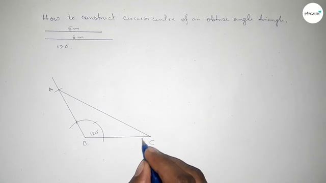 How to construct circumcentre of an obtuse angle triangle. shsirclasses. смотреть онлайн