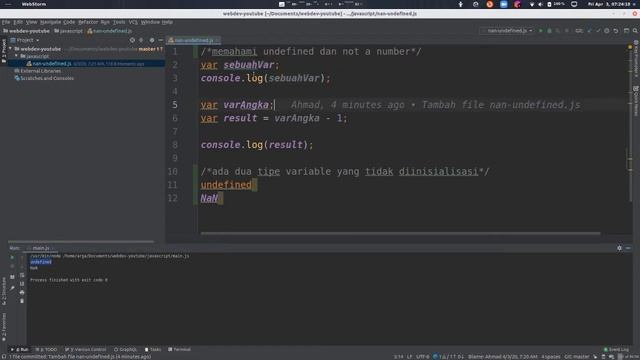 Javascript Tutorial Bahasa Indonesia - Undefined dan NaN смотреть онлайн