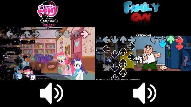 FNF Pibby My Little Pony Vs New Pibby Family Guy | Darkness Is Magic V1 (Loyalty Lunacy) Pibby X FN