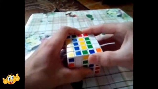 как собрать кубик рубик 5 на 5, собираем последнее ребро смотреть онлайн