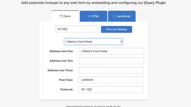 Address search and autocomplete demo смотреть онлайн