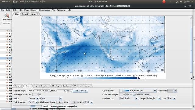 How to plot wind vectors using Panoply смотреть онлайн