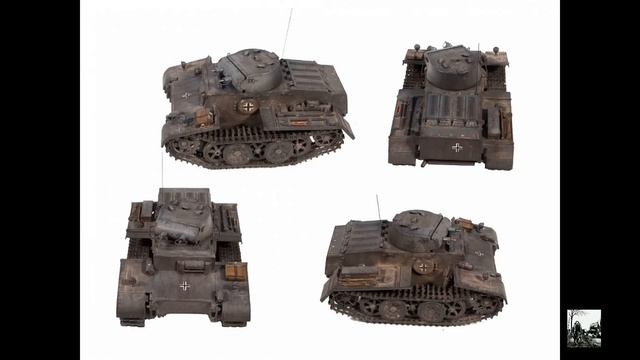 Штурмовые танки Вермахта.Pz.Kpfw.I Ausf. F и Panzerkampfwagen II Ausf. J. смотреть онлайн