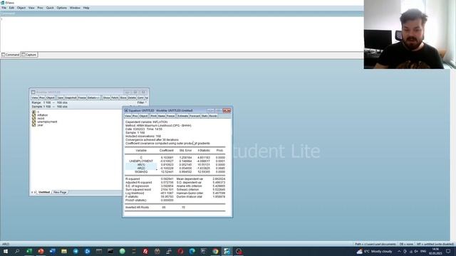 AR and MA models in EViews смотреть онлайн