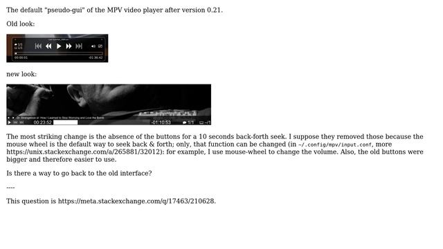 Unix & Linux: How to get the old pseudo-gui of mpv video player? смотреть онлайн