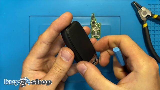 Замена корпуса ключа Фольксваген пассат, джетта, тигуан после 2010 переделываем в новый дизайн