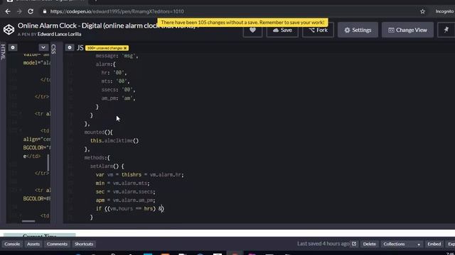 vuejs Alarm Clock смотреть онлайн
