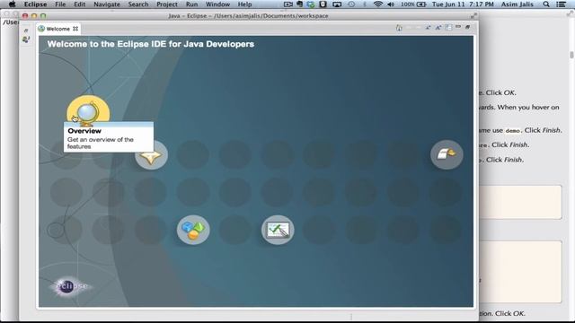 Java Through Examples: Eclipse Hello World смотреть онлайн