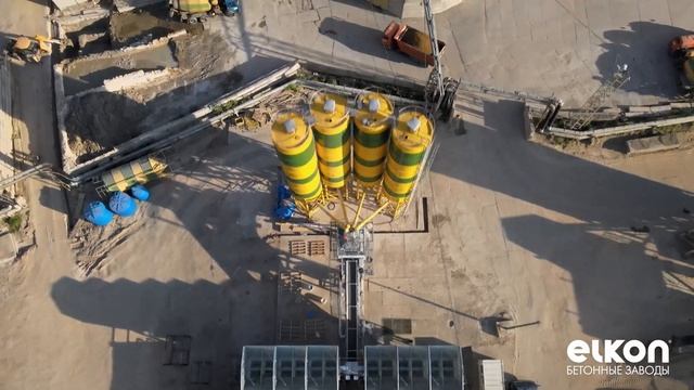 Новый бетонный завод в г. Москва. 6 бункеров в Т-образном исполнении