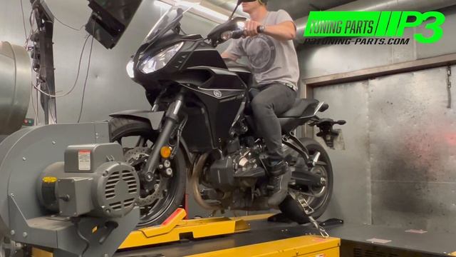 Yamaha Tracer 700 Stock bike with DNA performance air filter full custom ECU flash Mapping P3 Tunin смотреть онлайн