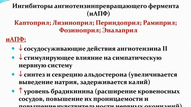 ГИПОТЕНЗИВНЫЕ СРЕДСТВА АНТИГИПЕРТЕНЗИВНЫЕ СРЕДСТВА смотреть онлайн