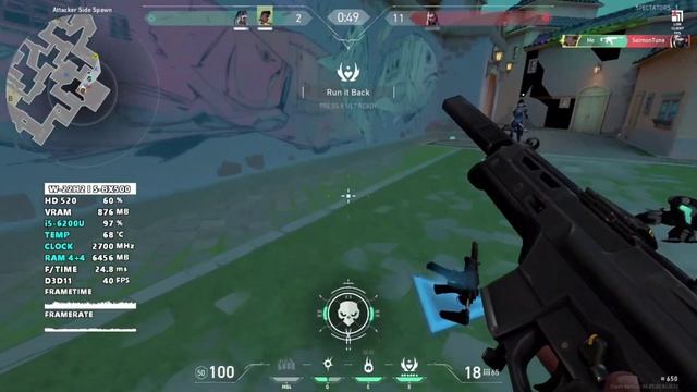 Valorant - Episode 6 on i5 6200U ,8gb ram ,INTEL HD 520 ,Fps Test смотреть онлайн