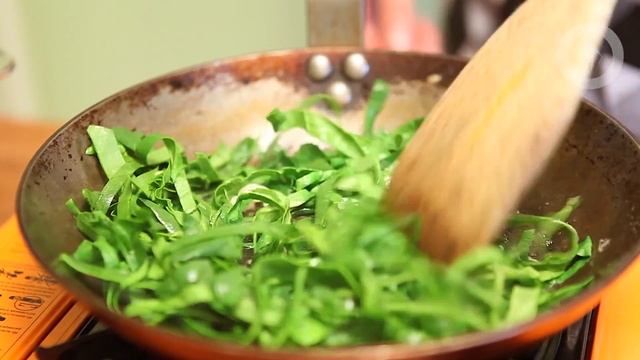 Спагетти со шпинатом