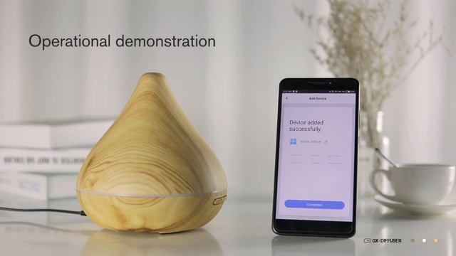 Aliexpress GX.Diffuser Portable Wi-Fi Smart Air Humidifier Aromatherapy Aroma Diffuser 300ML Electr смотреть онлайн