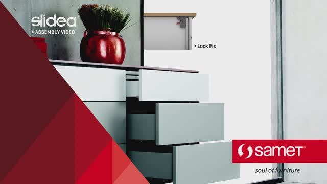 Slidea LockFix. Установка направляющих скрытого монтажа от SAMET смотреть онлайн