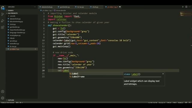 #2 python project || How to create GUI calender in python смотреть онлайн