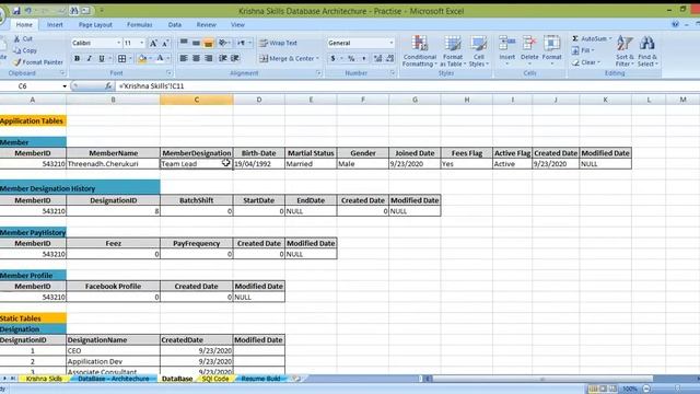 SQL Real time Front end app- Backend tables, Database Architecture, & Developer, resume points. смотреть онлайн