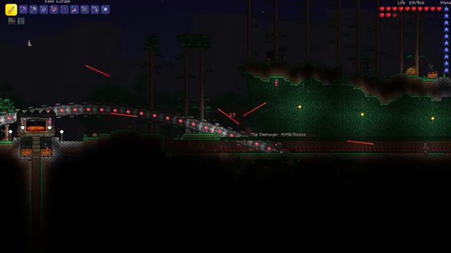 Terraria : How to kill Destroyer with fireworks! смотреть онлайн