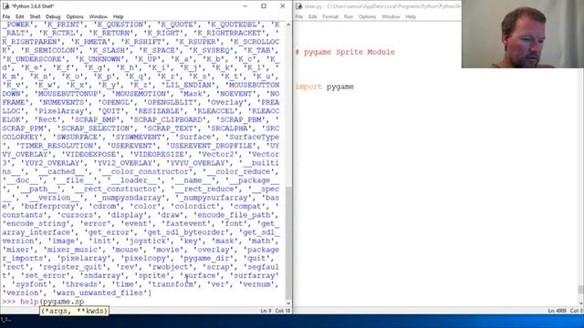 Python Basics Pygame Intro Sprite Module смотреть онлайн