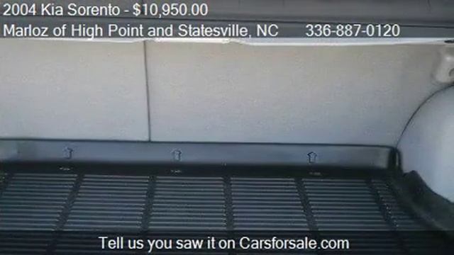 2004 Kia Sorento EX; LX 4WD for sale in High Point, NC 27262 смотреть онлайн