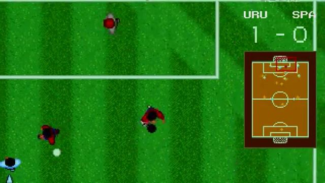 World Cup Italia 90 Gameplay Sega Genesis Mega Drive Uruguay v Spain смотреть онлайн