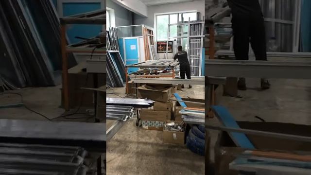 Заготовка алюминиевых изделий на двухголовочной пиле смотреть онлайн