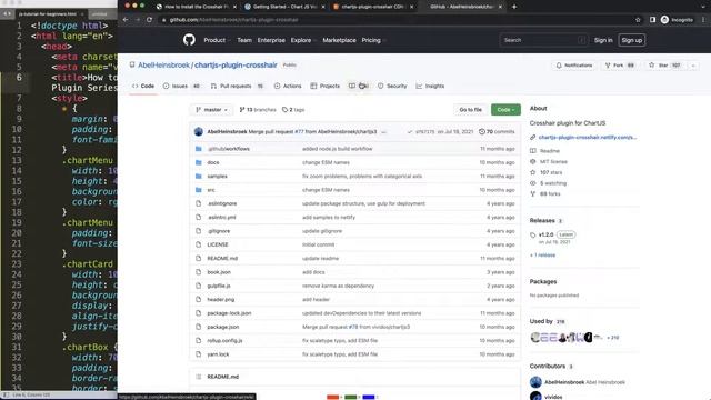 How to Install the Crosshair Plugin [chartjs-plugin-crosshair] in Chart JS | Part 1 смотреть онлайн