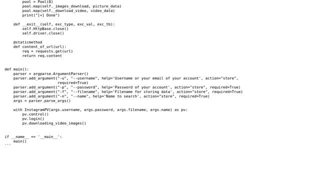 Web scraping using selenium, multiprocessing, InstagramBot смотреть онлайн