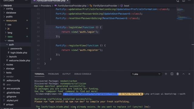2 fortify dengan laravel ui смотреть онлайн