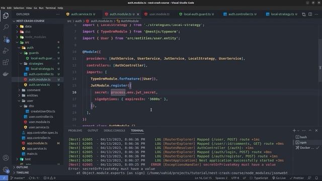 Authentication in Nest.js: JWT Protected APIs and Refresh Token смотреть онлайн