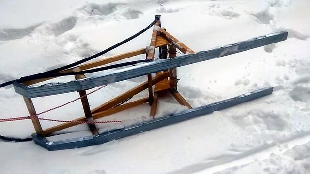 Бюджетные нарты Нарты для собачьей упряжки Нарты своими руками за 200 рублей смотреть онлайн
