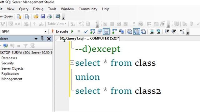 SET Property IN SQL [UNION,UNION ALL,INTERSECT and EXCEPT][SQL-Set Property] [HINDI] Tutorial-15 смотреть онлайн