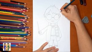 Как нарисовать Гарри Поттера . Онлайн-школа рисования «Малевашки»