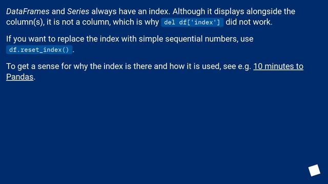Removing index column in pandas when reading a csv смотреть онлайн