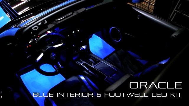 Grabber Blue Mustang custom ORACLE Lighting installation by Advanced Automotive Concepts смотреть онлайн