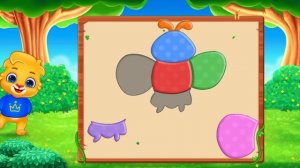 Пазлы. Собираем животных и насекомых. Для малышей