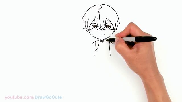 How to Draw Anime Shoto Todoroki | My Hero Academia смотреть онлайн