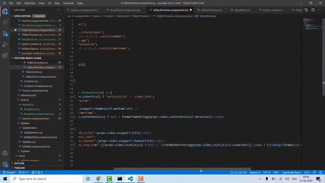 Youtube Clone in React (TypeScript) From Scratch -Implementing Search Client Side Changes - Part 1 смотреть онлайн