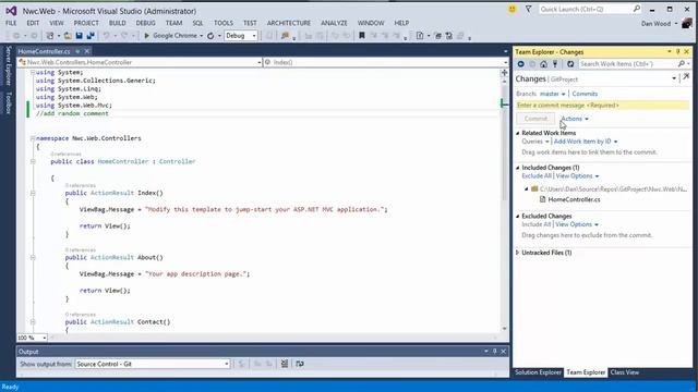 VS2013 TFS Git Integration смотреть онлайн