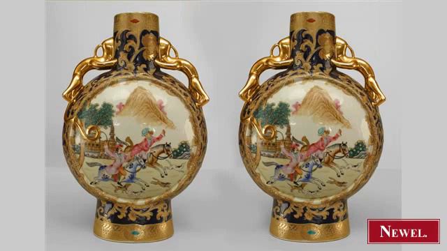Antique Pair of Oriental Chinese export blue and porcelain смотреть онлайн